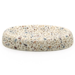 Vinci Terrazzo Soap Dish - Multicolour - Wilko - thumbnail 1