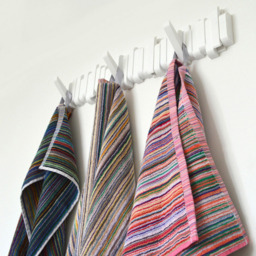 Odyssey Collection Recycled Cotton Multicolour Stripe Hand Towel 6 Pack - Size: 50 x 85 x 0.5cm - Wilko - thumbnail 4