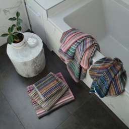 Odyssey Collection Recycled Cotton Multicolour Stripe Hand Towel 6 Pack - Size: 50 x 85 x 0.5cm - Wilko - thumbnail 3
