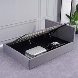 Portland Kosy Koala Single Grey Wooden Ottoman Bed - Wilko - thumbnail 7