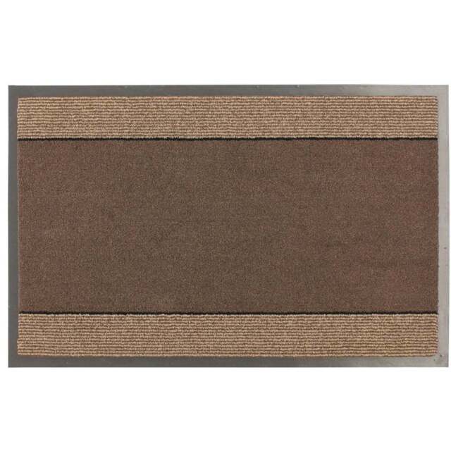 JVL Miracle Barrier Mat Brown 60 x 90cm - JVL Homewares - Wilko - image 1