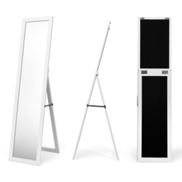 Costway White Wooden Full Length Mirror 153 x 37cm - Size: 165 x 46 x 11cm - Wilko - thumbnail 7