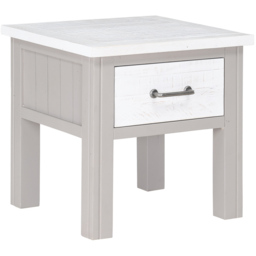 Baumhaus Greystone Single Drawer Grey Lamp Table - Wilko - thumbnail 3