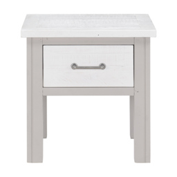 Baumhaus Greystone Single Drawer Grey Lamp Table - Wilko - thumbnail 4