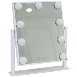 Jack Stonehouse White Veronica Hollywood Vanity Mirror with 9 LED Bulbs - Size: 36.6 x 30cm - Wilko - thumbnail 4