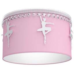 Milagro Baletnica Pink Ceiling Lamp 230V - Size: 37 x 37 x 22cm - Wilko - thumbnail 1