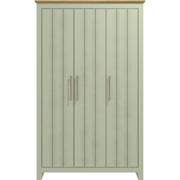 Bexley 3 Door Sage Green Wardrobe - Wilko - thumbnail 2