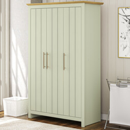 Bexley 3 Door Sage Green Wardrobe - Wilko - thumbnail 3