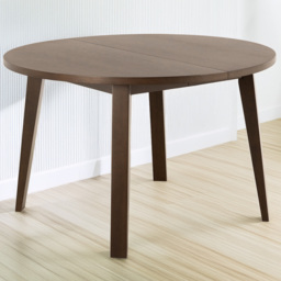 Florence A Line Smoked Oak Round Dining Table - Brown - Furniture To Go - Wilko - thumbnail 1