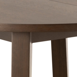Florence A Line Smoked Oak Round Dining Table - Brown - Furniture To Go - Wilko - thumbnail 6