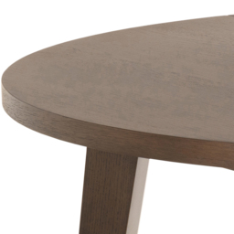 Florence A Line Smoked Oak Round Dining Table - Brown - Furniture To Go - Wilko - thumbnail 5