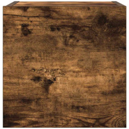 vidaXL Single Door Brown Smoked Oak Wall Mounted TV Cabinet - Size: 30 x 30.5 x 30cm - Wilko - thumbnail 4