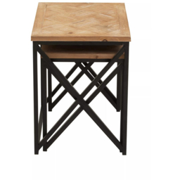 Premier Housewares Kickford Side Tables Set Of 2 - Size: 51 x 38 x 50cm - Multi - Interiors by Premier - Wilko - thumbnail 5