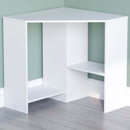VIDA DESIGNS Hetton Corner Computer Desk White - Size: 76 x 100 x 70cm - Wilko - thumbnail 1