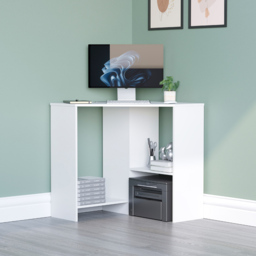 VIDA DESIGNS Hetton Corner Computer Desk White - Size: 76 x 100 x 70cm - Wilko - thumbnail 5