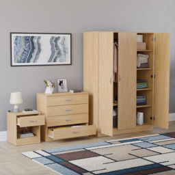 Vida Designs Riano Pine 3 Piece Bedroom Furniture Set - Wilko - thumbnail 6