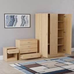 Vida Designs Riano Pine 3 Piece Bedroom Furniture Set - Wilko - thumbnail 5