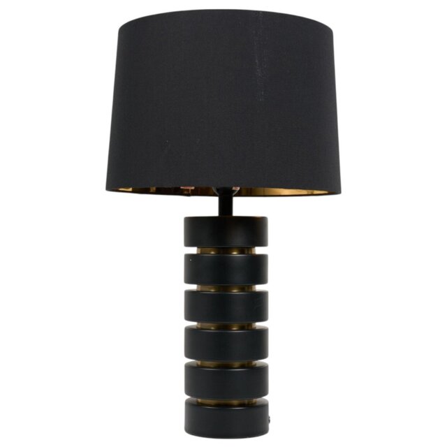 Kai Table Lamp Black and Brass - Wilko - image 1