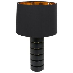 Kai Table Lamp Black and Brass - Wilko - thumbnail 4