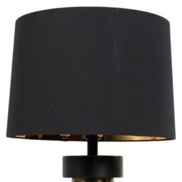 Kai Table Lamp Black and Brass - Wilko - thumbnail 7