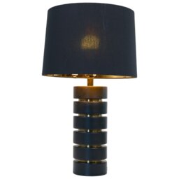 Kai Table Lamp Black and Brass - Wilko - thumbnail 5