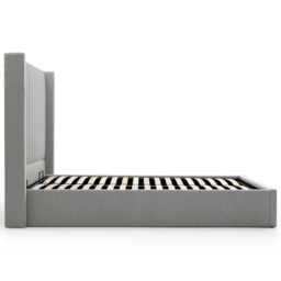 Atticus Super King Grey Faux Wool Ottoman Bed - Wilko - thumbnail 7