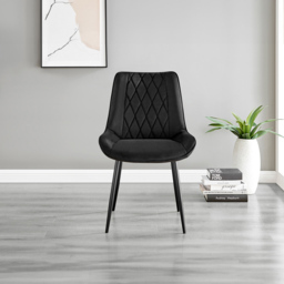 Furniturebox Copeland Cesano Marble Effect 2 Seater Dining Set White and Black - Wilko - thumbnail 5
