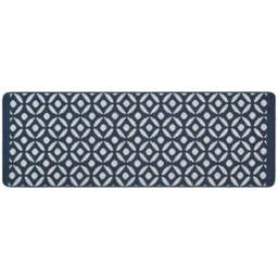 My Mat Navy Crescent Stain Resistant Runner 67 x 200cm - Size: 67 x 200 x 2cm - Blue - Wilko - thumbnail 1