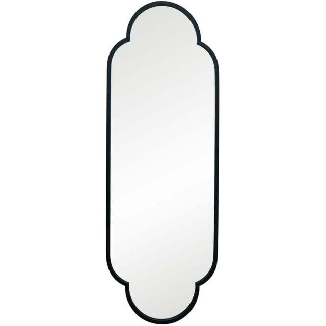 MirrorOutlet The Duplici Black Metal Double Arched Oval Wall Mirror 170 x 59cm - Wilko - image 1