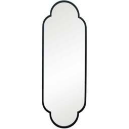 MirrorOutlet The Duplici Black Metal Double Arched Oval Wall Mirror 170 x 59cm - Wilko - thumbnail 1