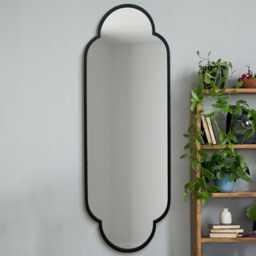 MirrorOutlet The Duplici Black Metal Double Arched Oval Wall Mirror 170 x 59cm - Wilko - thumbnail 3