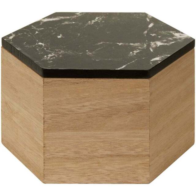 Premier Housewares Black Mimo Trinket Box - Size: 16 x 18 x 11cm - Wilko - image 1