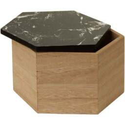 Premier Housewares Black Mimo Trinket Box - Size: 16 x 18 x 11cm - Wilko - thumbnail 3