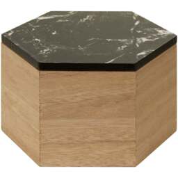 Premier Housewares Black Mimo Trinket Box - Size: 16 x 18 x 11cm - Wilko - thumbnail 1