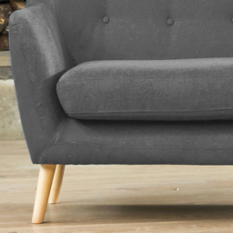 Lynwood 3 Seater Dark Grey Fabric Sofa - Artemis Home - Wilko - thumbnail 3