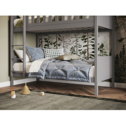 Flair Bea Grey Wooden Bunk Bed - Size: Single - Wilko - thumbnail 4
