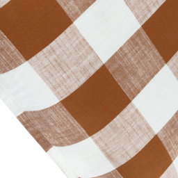 Yard Chesil Pecan Check Cotton Polyester Filled Outdoor Cushion 50 x 50cm - Orange - Wilko - thumbnail 4