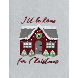 Noel Square Xmas I'll Be Home White Hand Towel 2 Pack - Size: 66 x 41 x 1cm - Wilko - thumbnail 4
