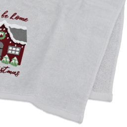 Noel Square Xmas I'll Be Home White Hand Towel 2 Pack - Size: 66 x 41 x 1cm - Wilko - thumbnail 5