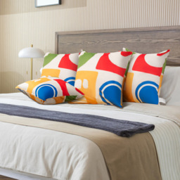 Costway Colourful Velvet Covered Decorative Throw Pillow 4 Pack - Size: 55 x 55cm - Multi - Wilko - thumbnail 5