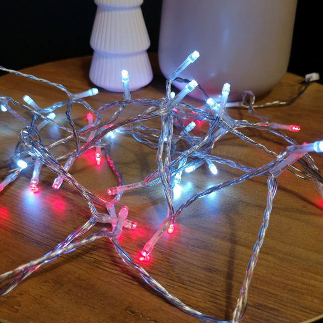 Samuel Alexander 200 Red and White LED Christmas String Light - Size: 5 x 1600 x 5cm - Multi - Wilko - image 1