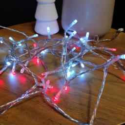 Samuel Alexander 200 Red and White LED Christmas String Light - Size: 5 x 1600 x 5cm - Multi - Wilko