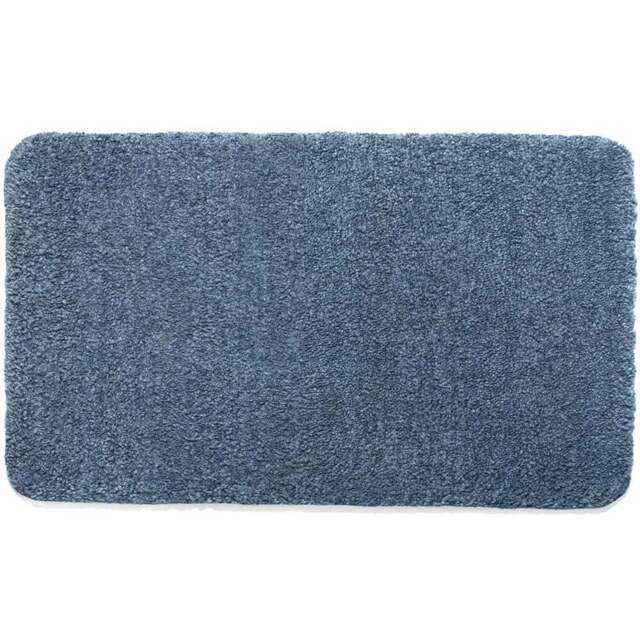 My Luxe Smoke Blue Rug 60 x 100cm - Size: 60 x 100 x 6cm - Wilko - image 1