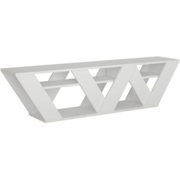 Decortie Ralla 2 Shelf White Modern TV Unit - Size: 40 x 158 x 30cm - Wilko - thumbnail 3