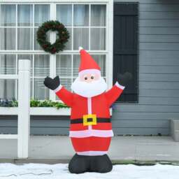 Everglow LED Inflatable Christmas Santa Claus Decoration 3.9ft - Size: 4ft - Red - Wilko - thumbnail 7