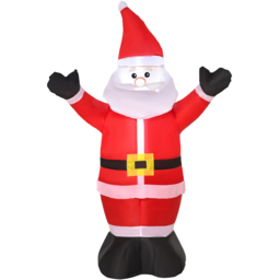 Everglow LED Inflatable Christmas Santa Claus Decoration 3.9ft - Size: 4ft - Red - Wilko - thumbnail 3