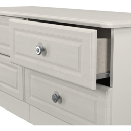 Crowndale Pembroke 4 Drawer Grey Ash Bed Box Ready Assembled - Size: 51 x 112 x 40cm - Wilko - thumbnail 7