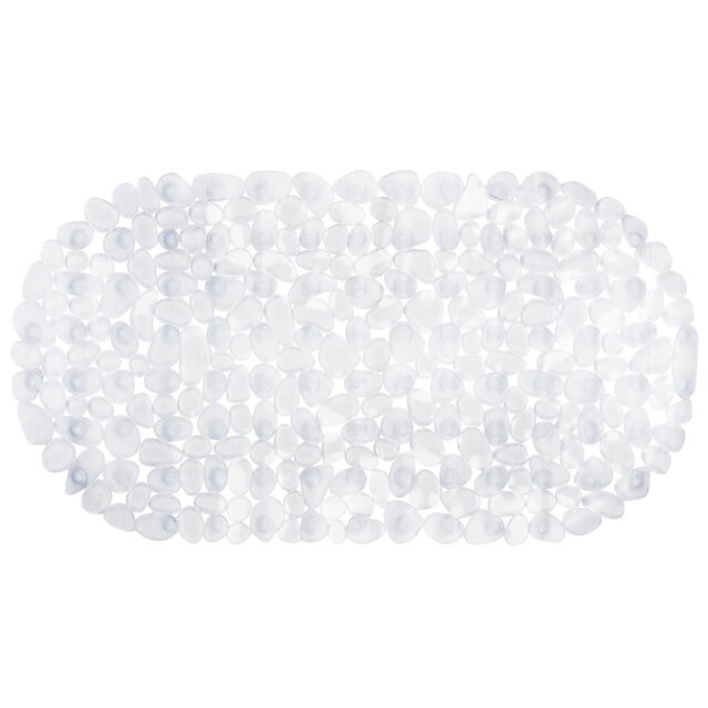 Clear Pebbles PVC Bath Mat 67 x 35cm - Size: 67 x 1 x 35cm - Wilko - image 1