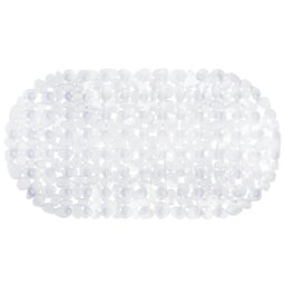 Clear Pebbles PVC Bath Mat 67 x 35cm - Size: 67 x 1 x 35cm - Wilko - thumbnail 1