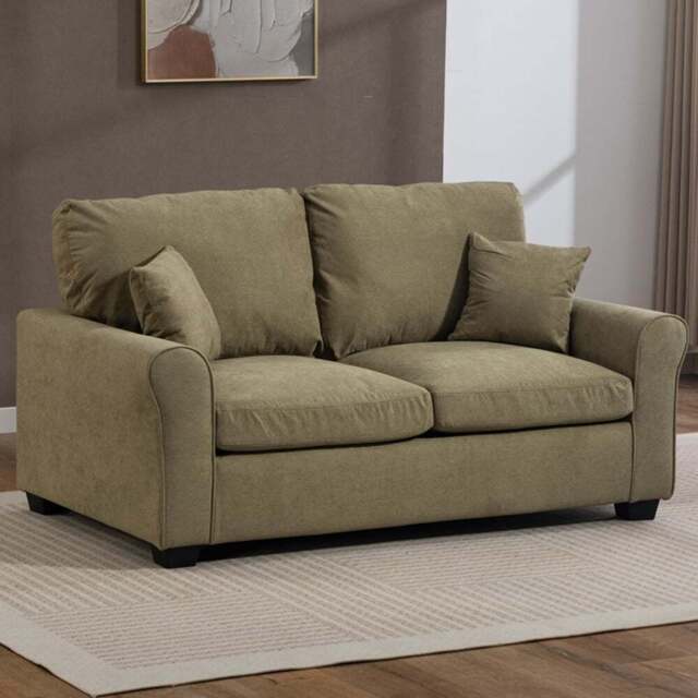 Artemis Home Lewiston 2 Seater Pistachio Fabric Sofa Bed - Wilko - image 1